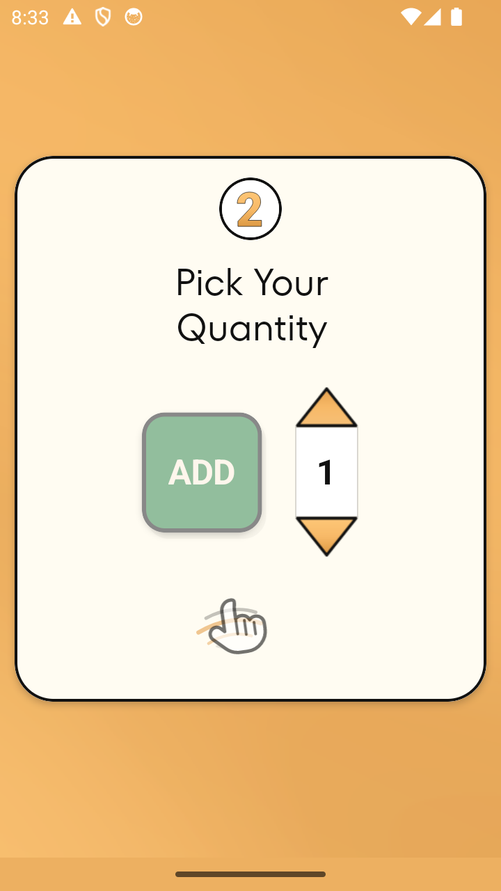 Tutorial Pick Quantity Small
