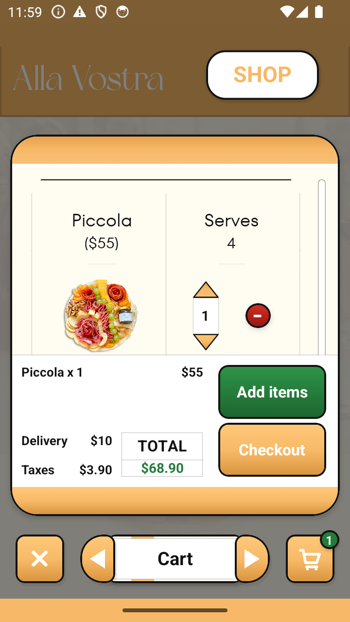 Filled Cart Small