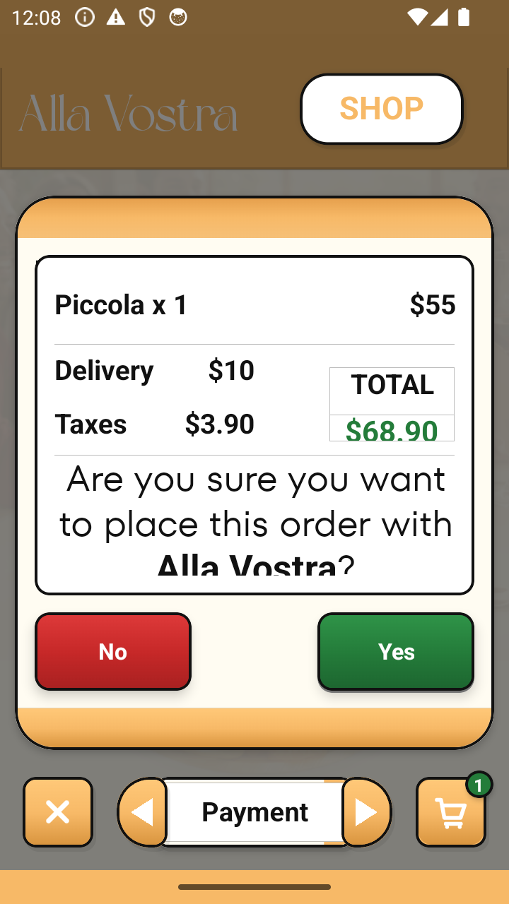 Order Confirmation Small